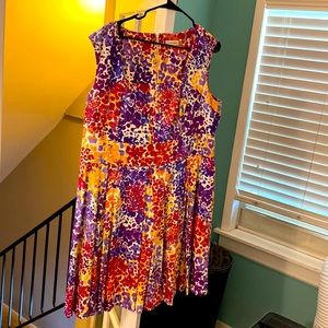 Calvin Klein flowered sleeveless dress